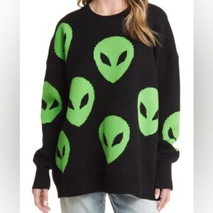 Dressed in Lala LALA ORIGINAL
Too Cool For You Oversized Alien
Knit in Black